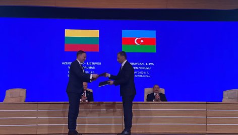 Lietuva ir Azerbaidžanas pasirašė susitarimą dėl tarptautinio vežimo keliais