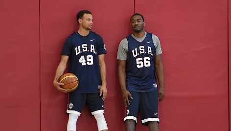 Stephenas Curry ir Johnas Wallas
