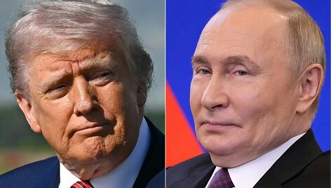 Donaldas Trumpas ir Vladimiras Putinas / SAUL LOEB PAVEL BEDNYAKOV / AFP