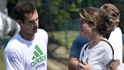 Andy Murray ir Amelie Mauresmo