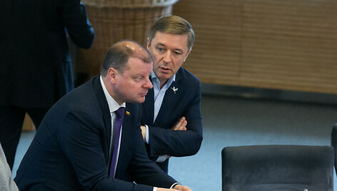 Saulius Skvernelis ir Ramūnas Karbauskis