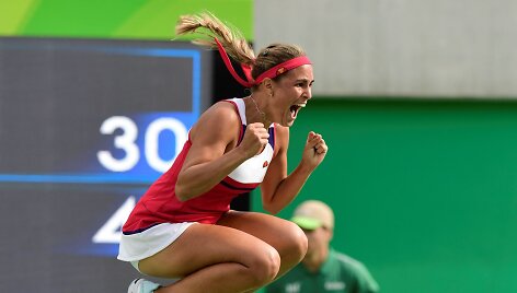 Monica Puig Puerto Rikui padovanojo pirmą olimpinį teniso medalį