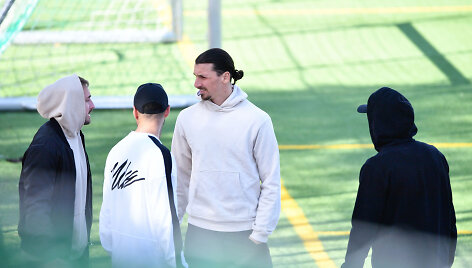 Zlatanas Ibrahimovičius pasirodė &bdquo;Hammarby&ldquo; pratybose.