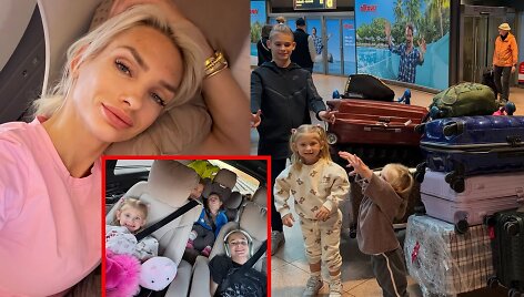 Sandra Skorupskaitė su &scaron;eima