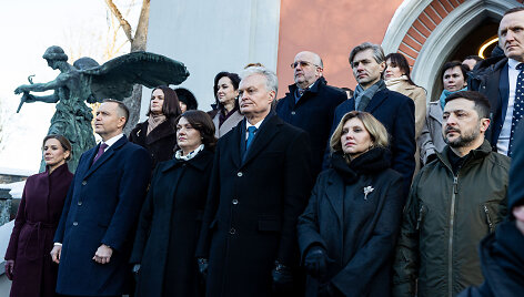 Marta Nawrocka, Karolis Nawrockis, Diana Nausėdienė, Gitanas Nausėda, Olena Zelenska, Volodymyras Zelenskis