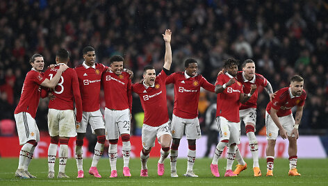 &bdquo;Manchester United&ldquo; futbolininkai baudinių serijoje