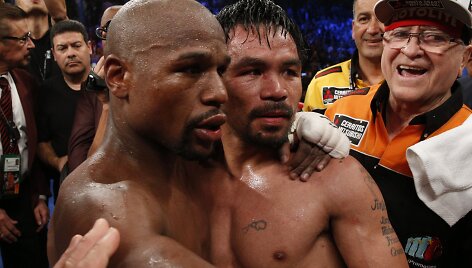 Floydas Mayweatheris prie&scaron; Manny Pacquiao