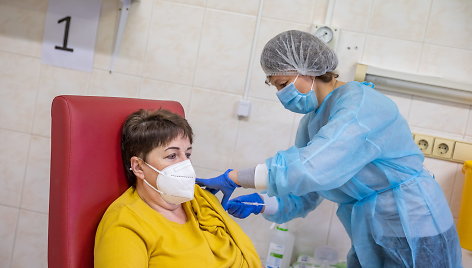 Vilniaus miesto klinikinės ligoninės medikų vakcinacija nuo COVID-19