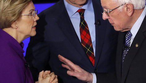 Elizabeth Warren ir Bernie Sandersas