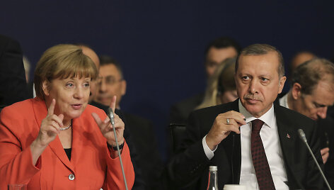 Angela Merkel ir Recepas Tayyipas Erdoganas