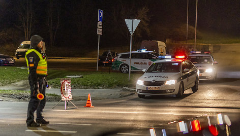 Policijos reidas Vilniuje 2022-04-16