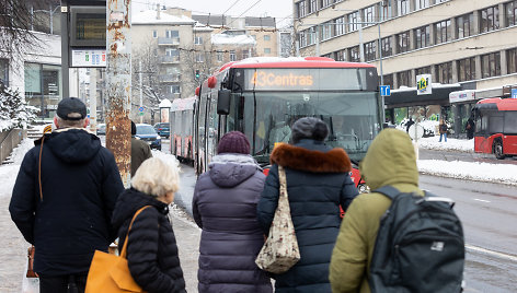 Vilniaus viešasis transportas streiko metu