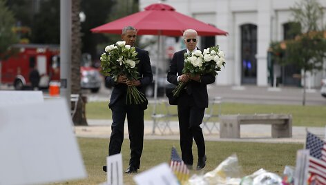 JAV prezidentas Barackas Obama ketvirtadienį nuvyko į gedintį Orlandą