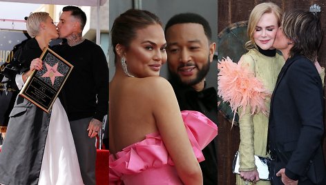 Pink ir Carey Hart, Chrissy Teigen ir Johnas Legendas, Nicole Kidman ir Keithas Urbanas