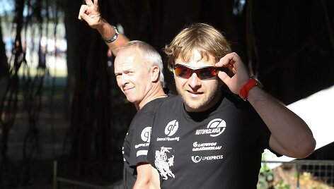 Dakaro ralio starto podiumas