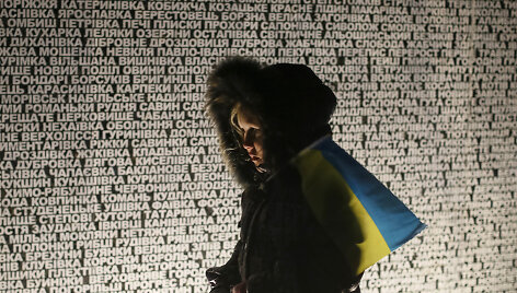 Holodomoro aukų pagerbimas Kijeve, 2014 metais.