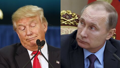 Donaldas Trumpas ir Vladimiras Putinas