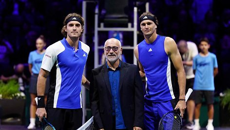 Stefanos Tsitsipas ir Alexanderis Zverevas