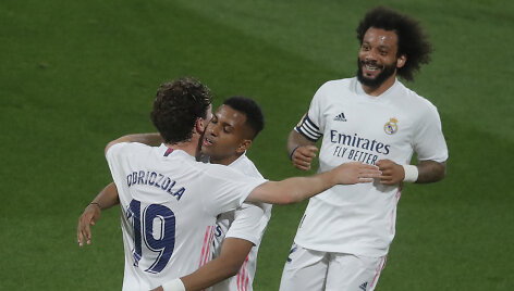 Madrido &bdquo;Real&ldquo; futbolininkų džiaugsmas