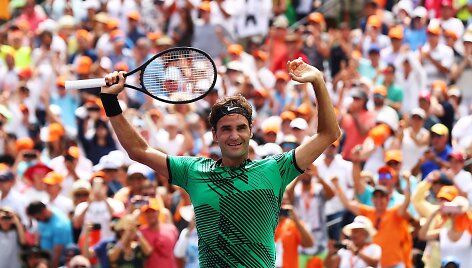 Rogeris Federeris prie&scaron; Rafaelį Nadalį