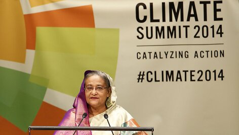 Banglade&scaron;o ministrė pirmininkė Sheikh Hasina