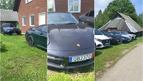 Automobiliai Lietuvos Baltarusijos pasienyje