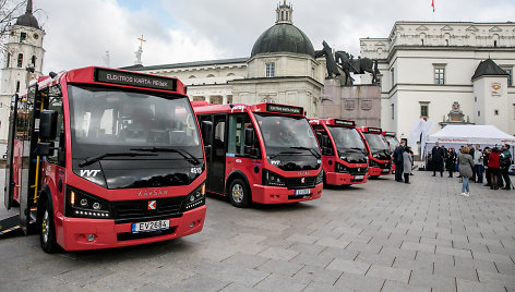 Elektrinių Vilniaus autobusų pristatymas