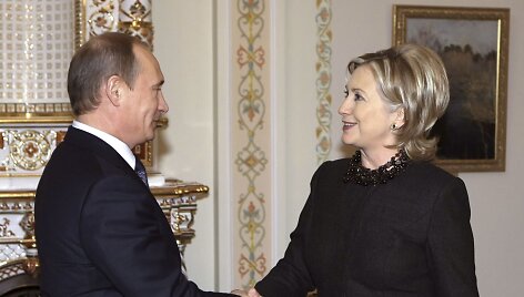 Vladimiras Putinas ir Hillary Clinton