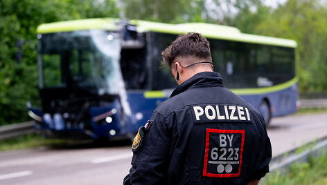Per tragi&scaron;ką dviejų autobusų avariją Vokietijoje žuvo berniukas