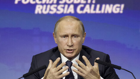 Vladimiras Putinas investuotojų forume &bdquo;Rusija kviečia&ldquo;