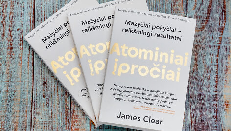 James Clear &bdquo;Atominiai įpročiai&ldquo;.