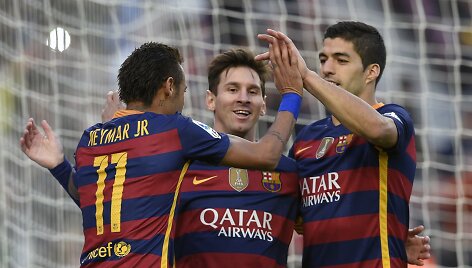 Lionelis Messi, Neymaras ir Luisas Suarezas