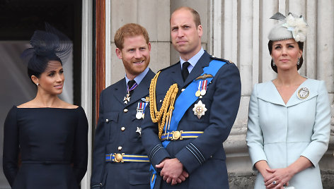 Meghan Markle, princas Harry, princas Williamas ir Kate Middleton