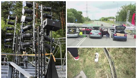 Nelaimė Kalnų parke, incidentas Panevėžio &bdquo;drago&ldquo; lenktynėse ir kabeliai  &bdquo;Žagarės vy&scaron;nio festivalyje&ldquo;