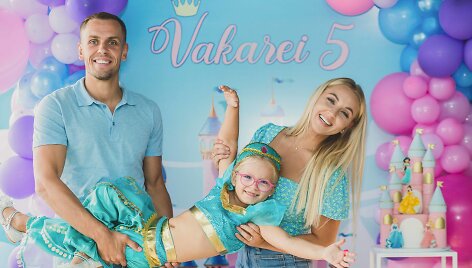 Eglės Straleckaitės-Domarkienės dukros Vakarės 5-asis gimtadienis