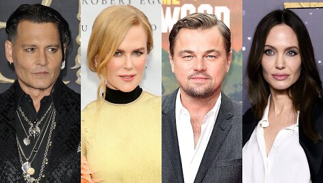 Johnny Deppas, Nicole Kidman, Leonardo DiCaprio, Angelina Jolie