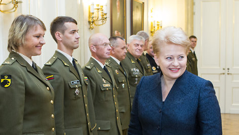 Dalia Grybauskaitė susitiko su Šaulių sąjungos vadovybe