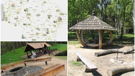 Naudingas žemėlapis vasarai: vietos, kur galima stovyklauti saugomose teritorijose