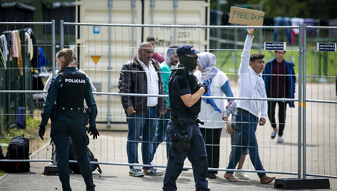 Migrantai Druskininkų užkardoje