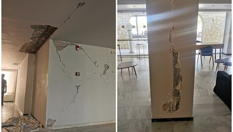 Aleksandras pasidalino nuotraukomis, kaip vie&scaron;butis Kretoje atrodė antradienį