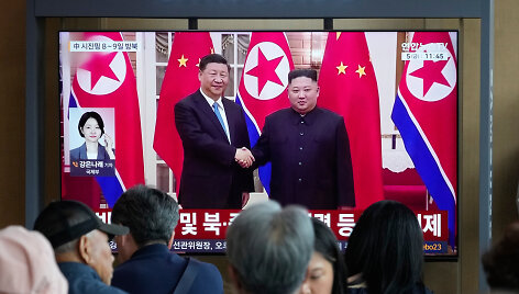 Xi Jinpingas ir Kim Jong Unas /  / AP