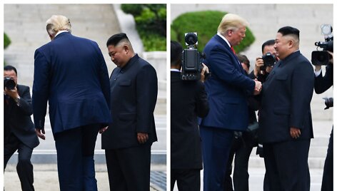 Donaldas Trumpas ir Kim Jong Unas