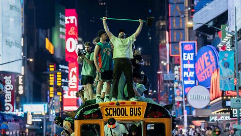 Niujorko naktis &bdquo;Knicks&ldquo; klubui tapus NBA čempionu