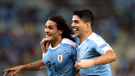 Edinsonas Cavani ir Luisas Suarezas