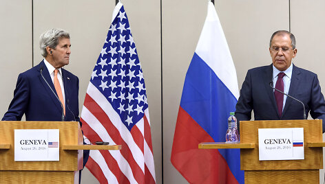 Johnas Kerry ir Sergejus Lavrovas