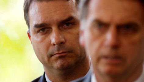 Flavio Bolsonaro ir Jairas Bolsonaro