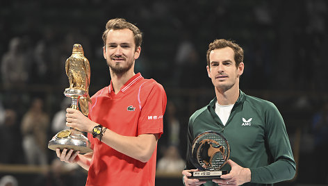 Daniilas Medvedevas ir Andy Murray