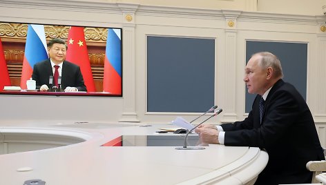 Vladimiras Putinas ir Kinijos lyderis Xi Jinpingas