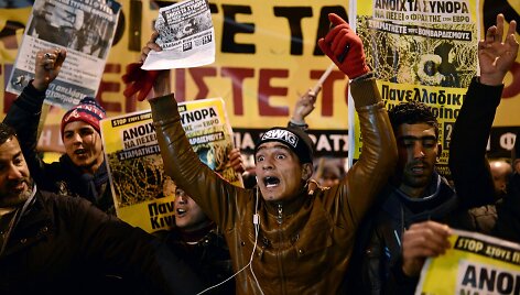 Demonstracija Atėnuose
