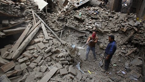 Nepalas po galingo žemės drebėjimo